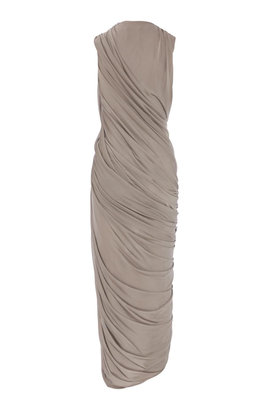 Ripple Crystal Plunge midi dress in slate