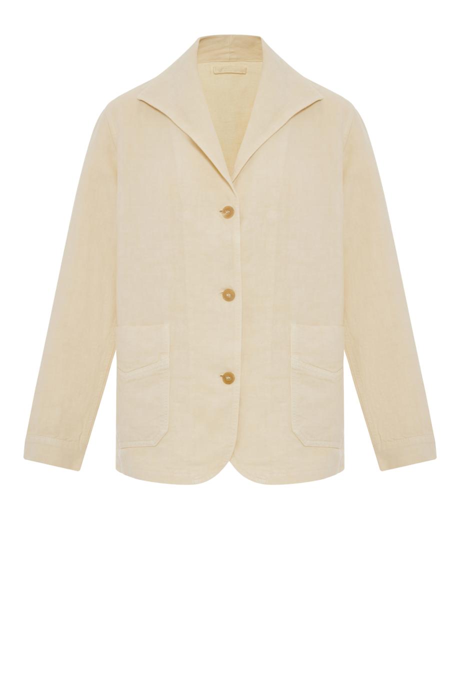 Manteco linen blazer in milk 
