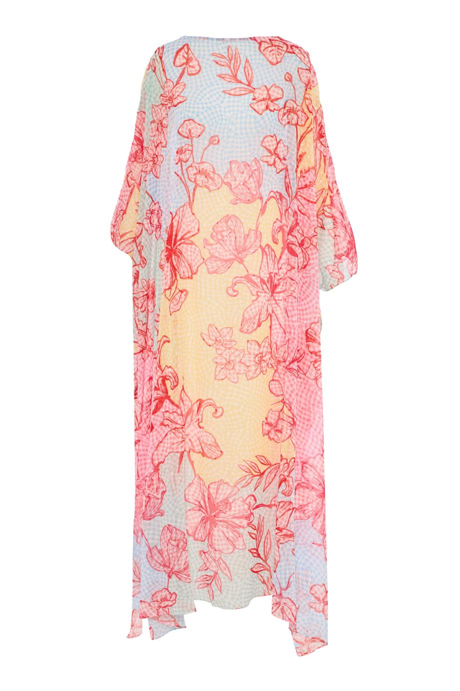 Auri fil coupe kaftan in tutti-frutti