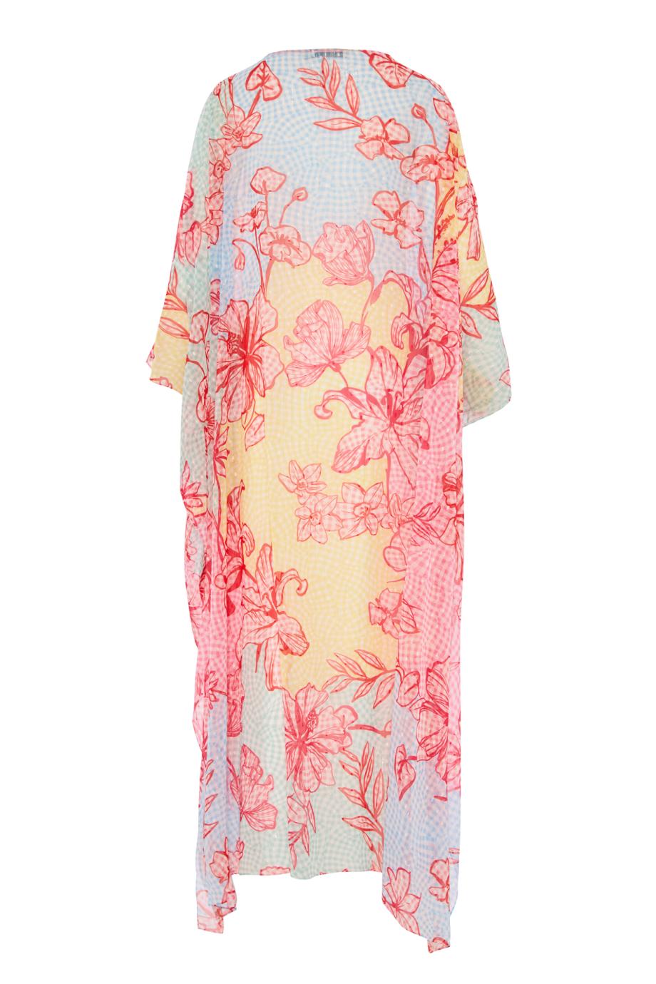 Auri fil coupe kaftan in tutti-frutti
