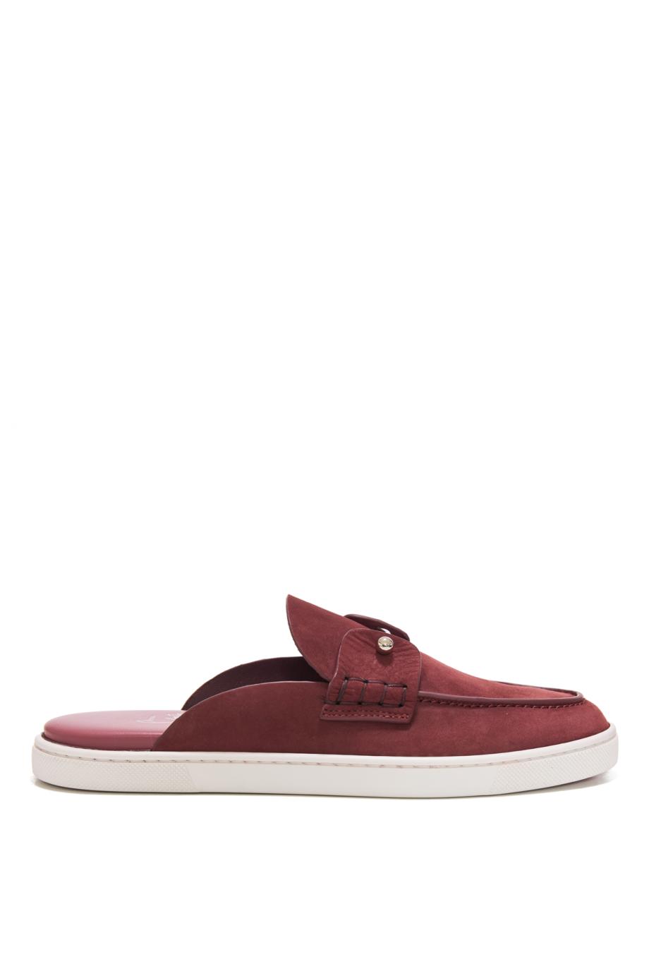 Chanme suede flat mules in palacy