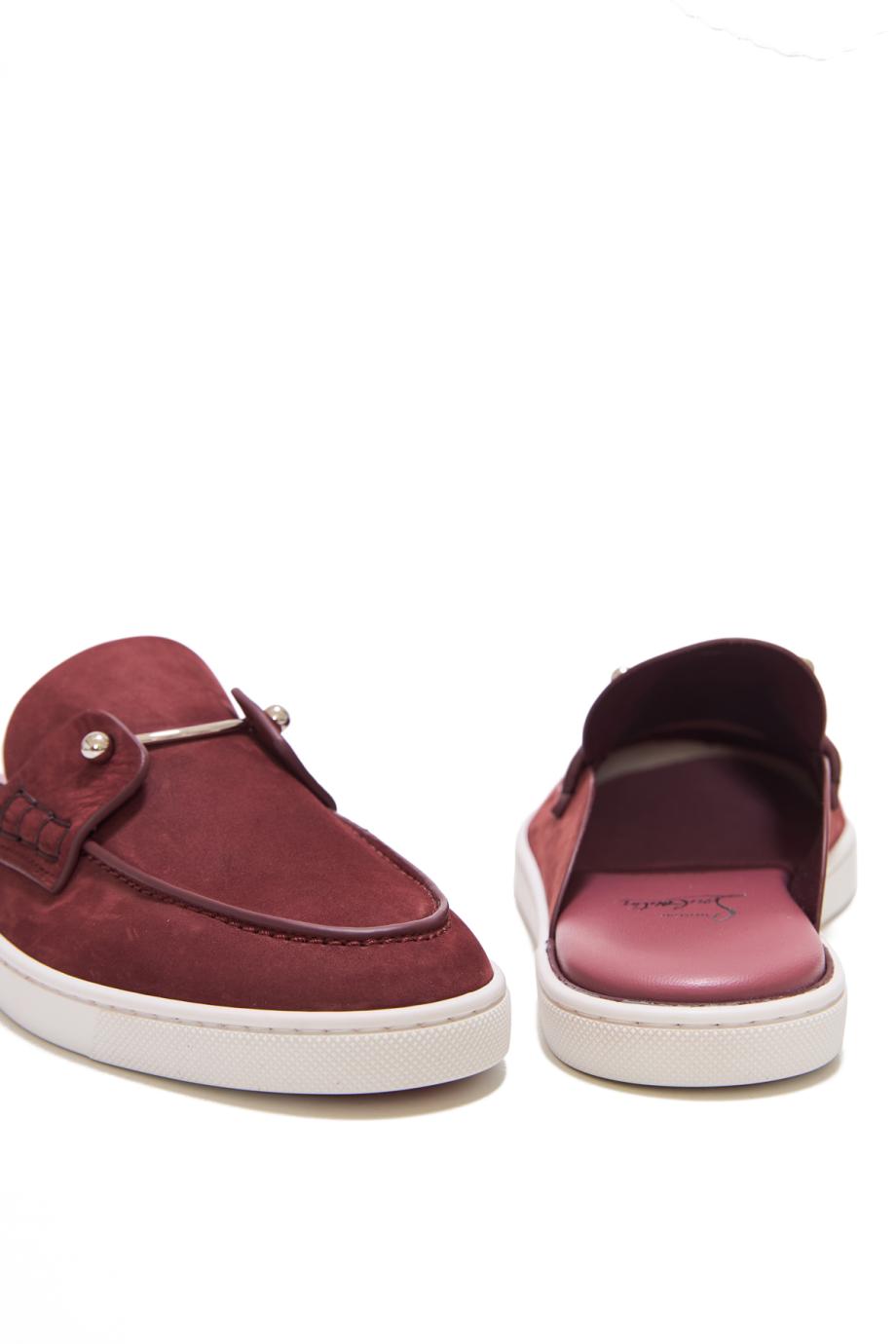 Chanme suede flat mules in palacy