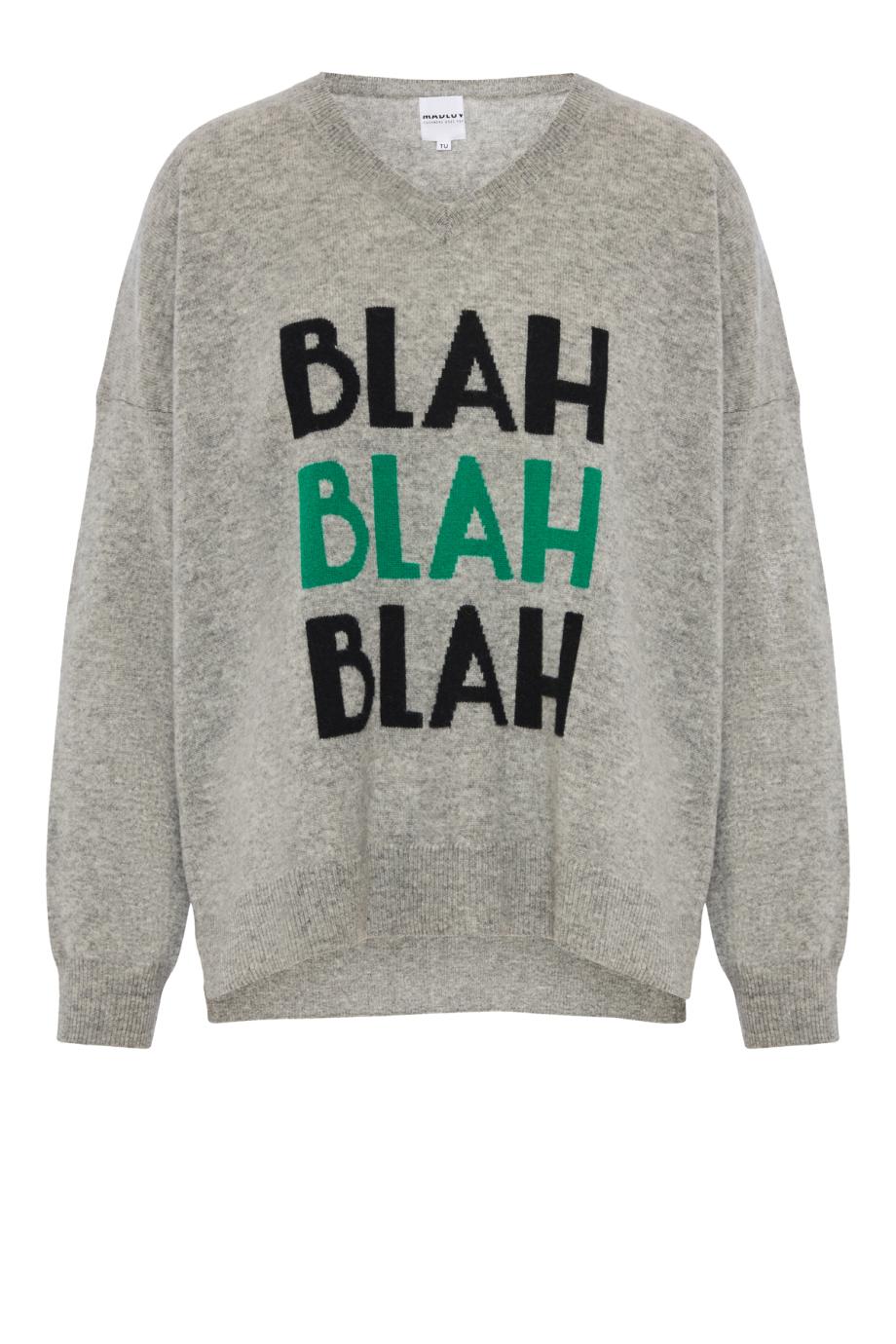 Life on Mars embroidered cashmere sweater in pink 