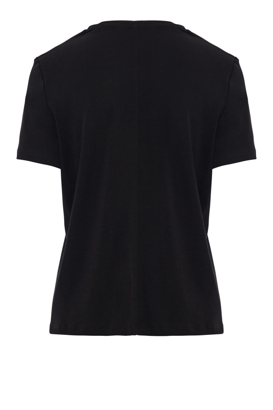 Wesler cotton T-shirt in black