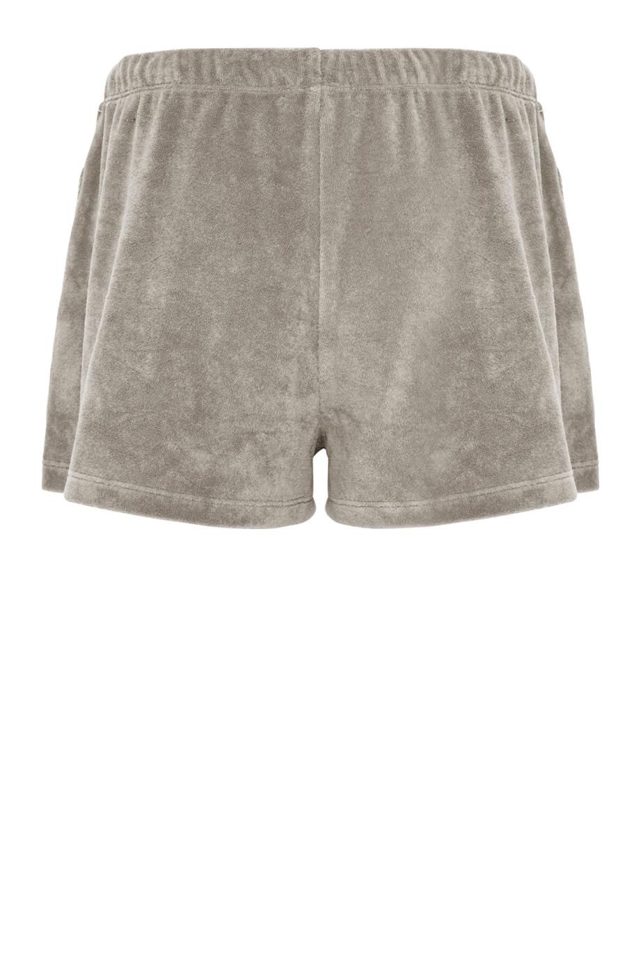 Shallis cotton-blend terry shorts in gray