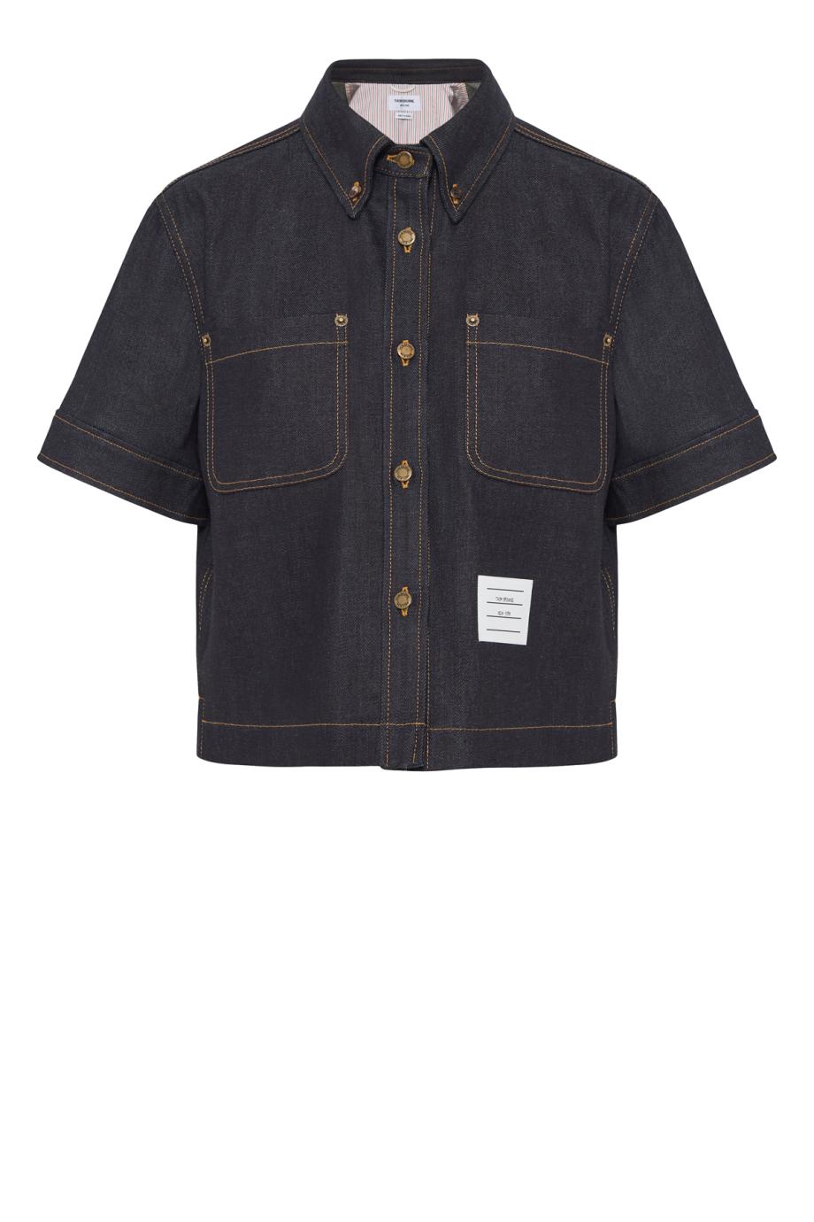 Denim top in navy