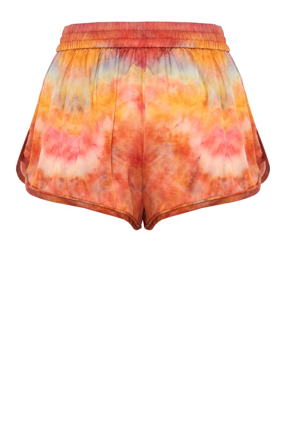 Alchemy Relaxed Short tye-dye silk shorts in ruby