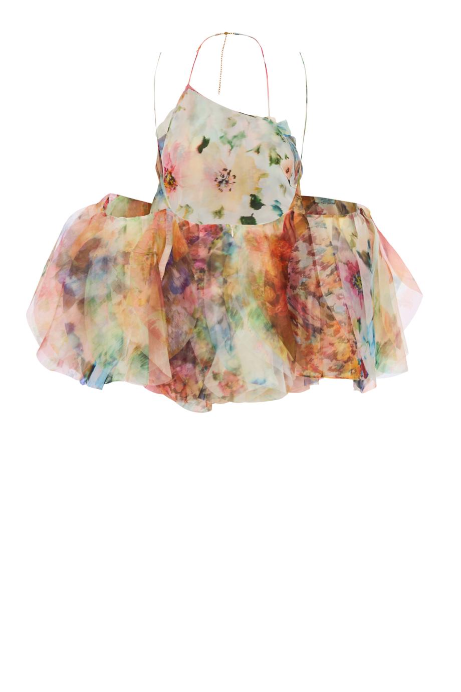 Luna Fanned Camisole Spliced top in floral