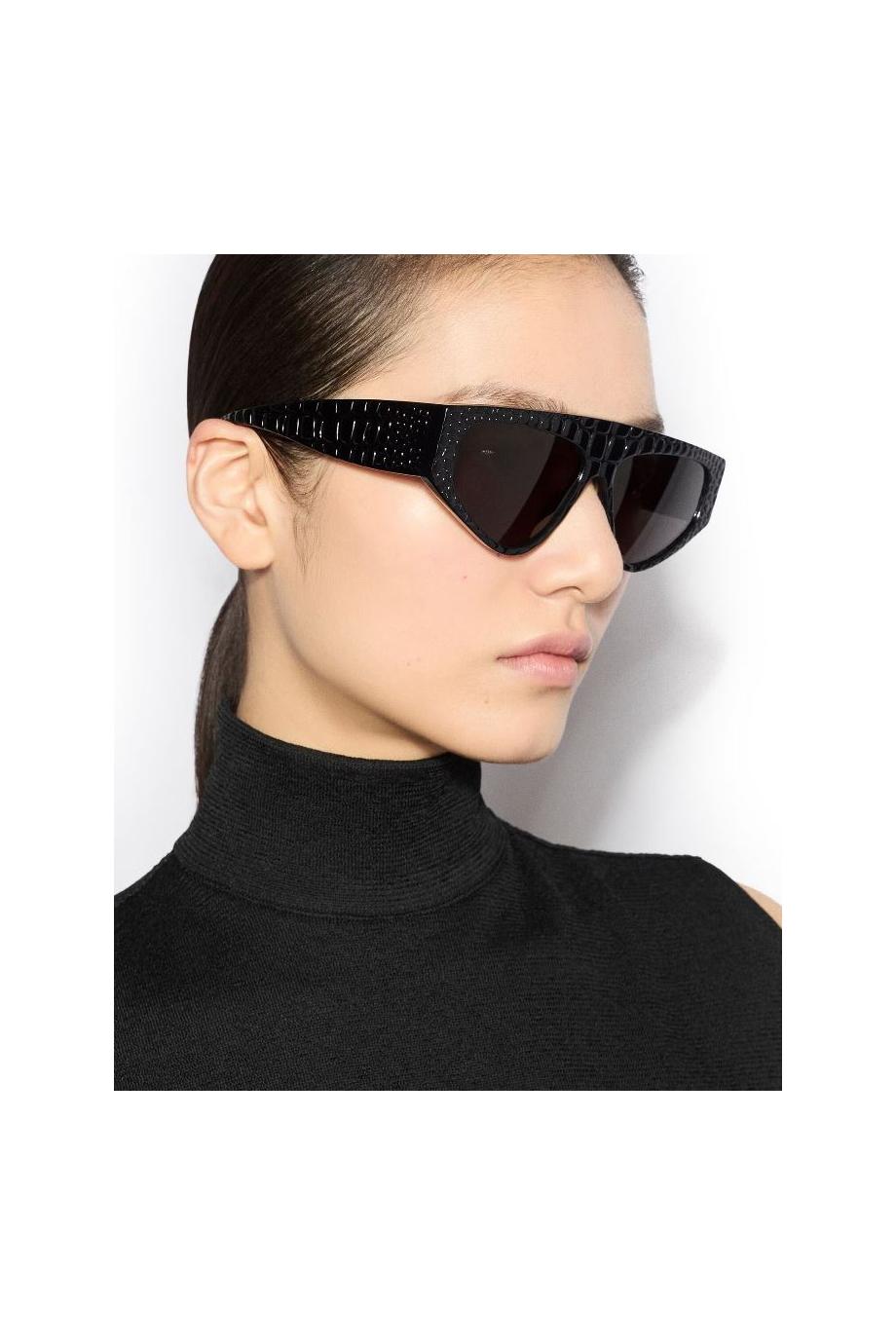 097S mask sunglasses in black