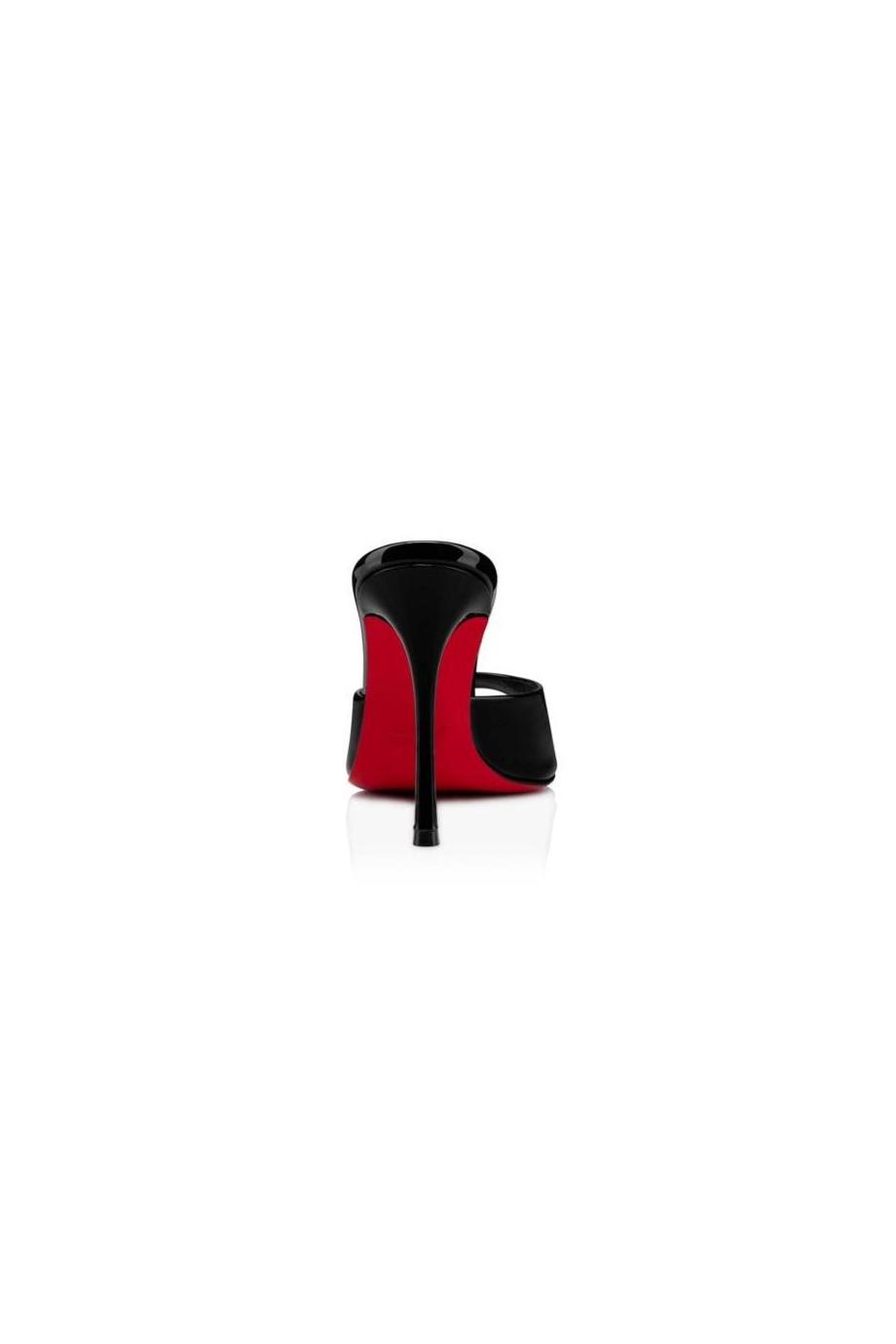 Me Dolly 100 patent leather mules in black