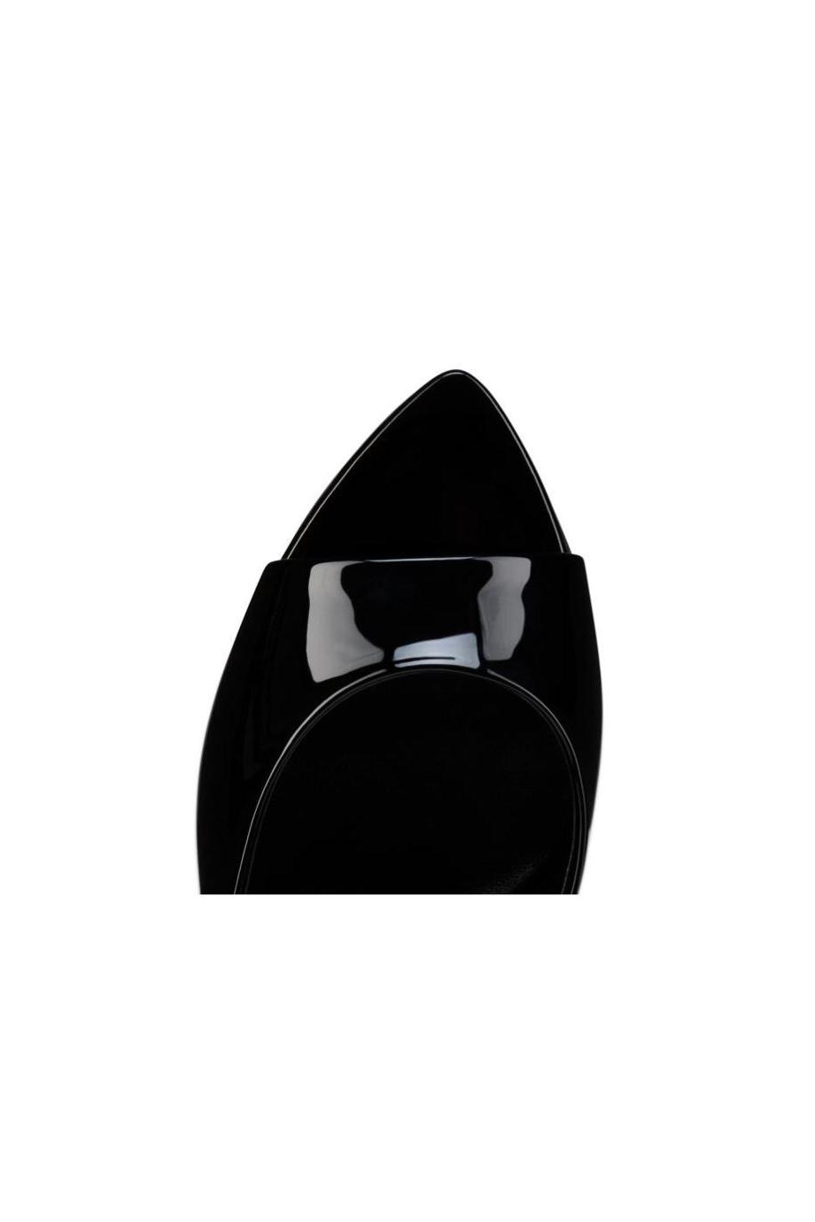 Miss Z 80 patent-leather mules in black