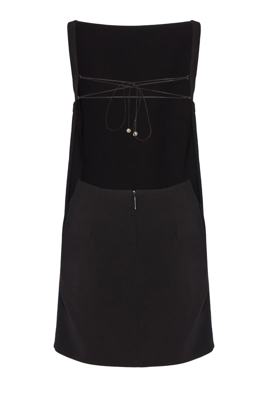 Ayre embellished crepe midi dress in black