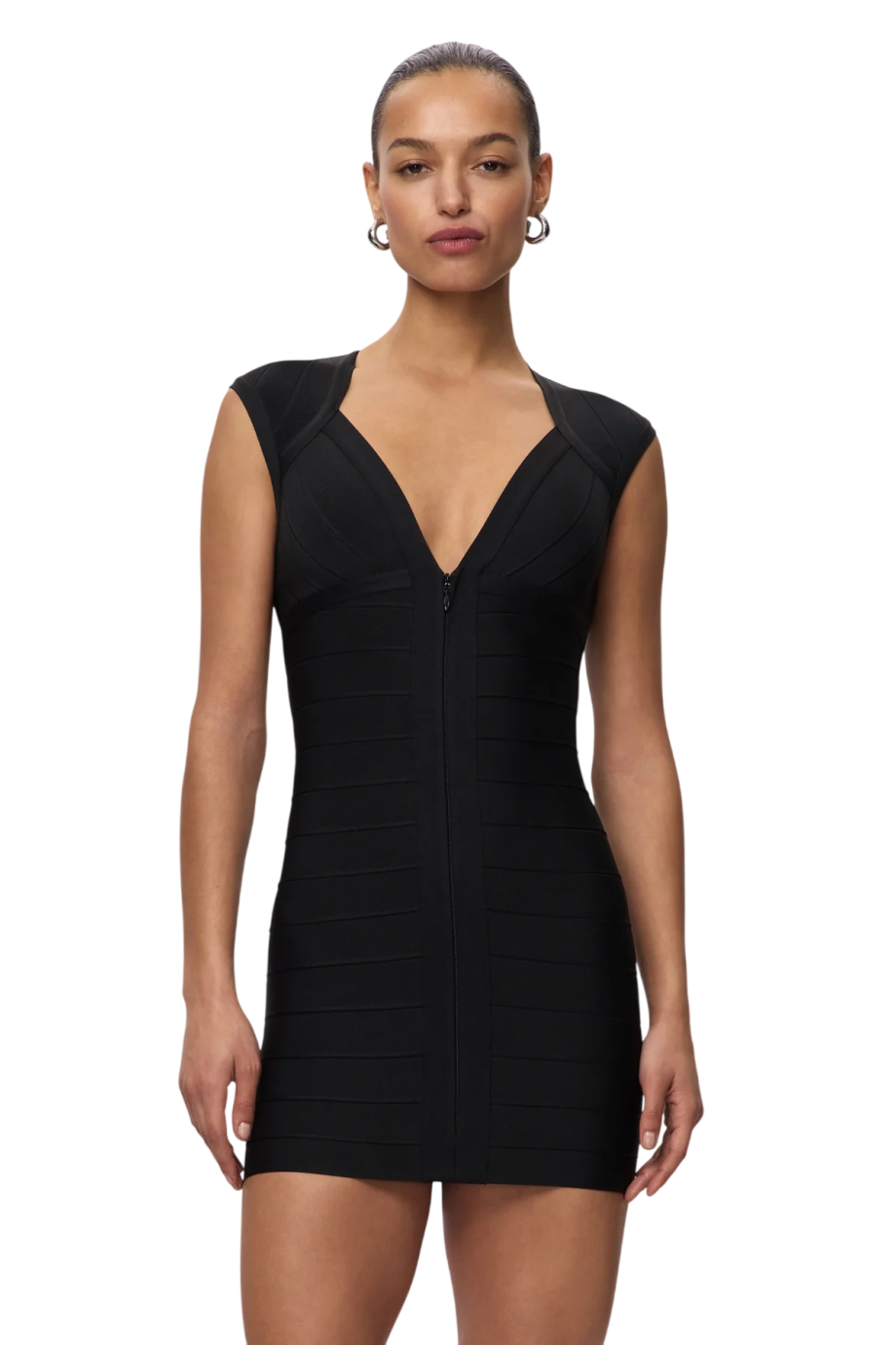 The Red Carpet bandage mini dress in black