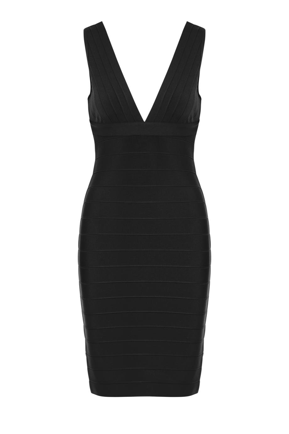 The Backstage bandage mini dress in black