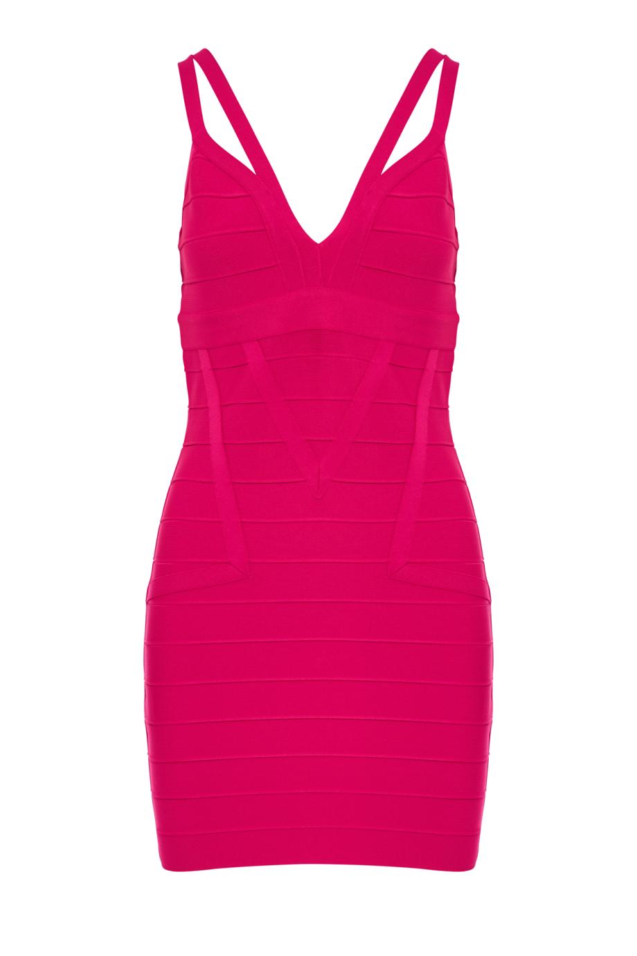 The Midnight bandage mini dress in punch
