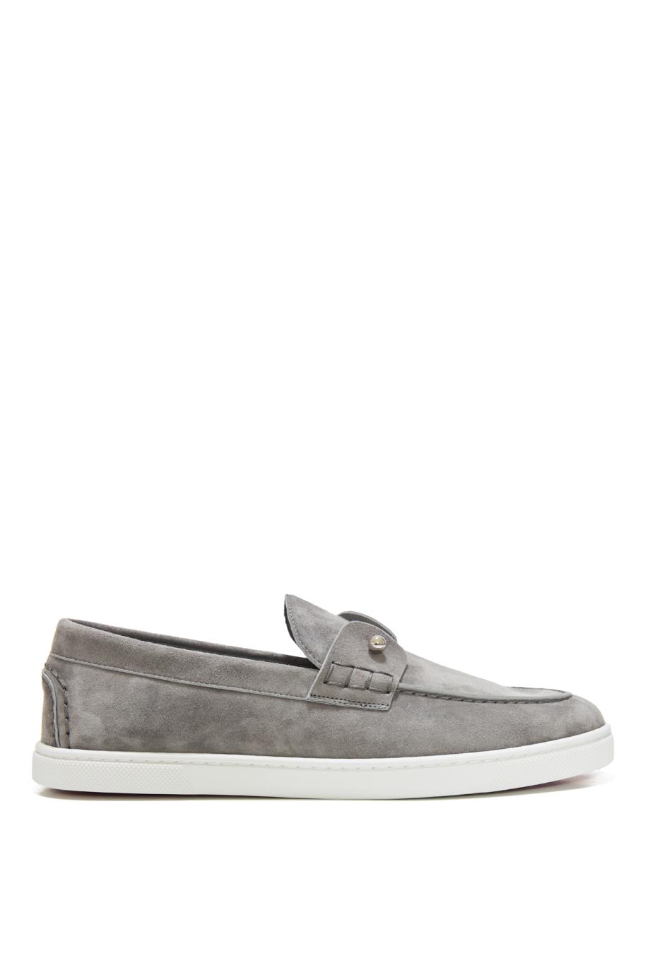 Chambeliboat suede loafers in phantom grey