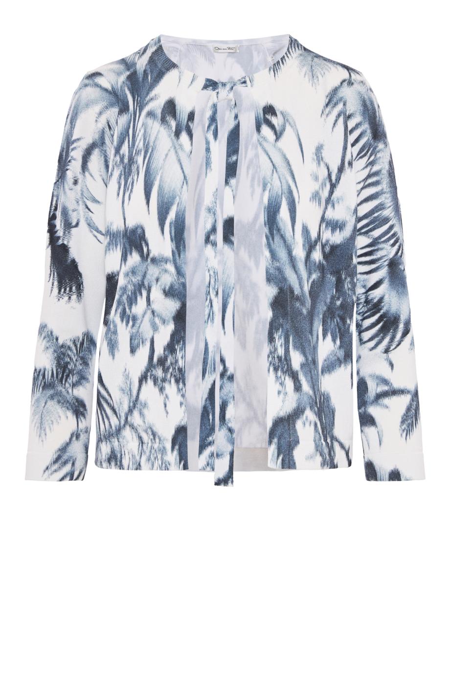 ΖΑΚΕΤΑ PRINTED DOTTED PALM WITH TIES