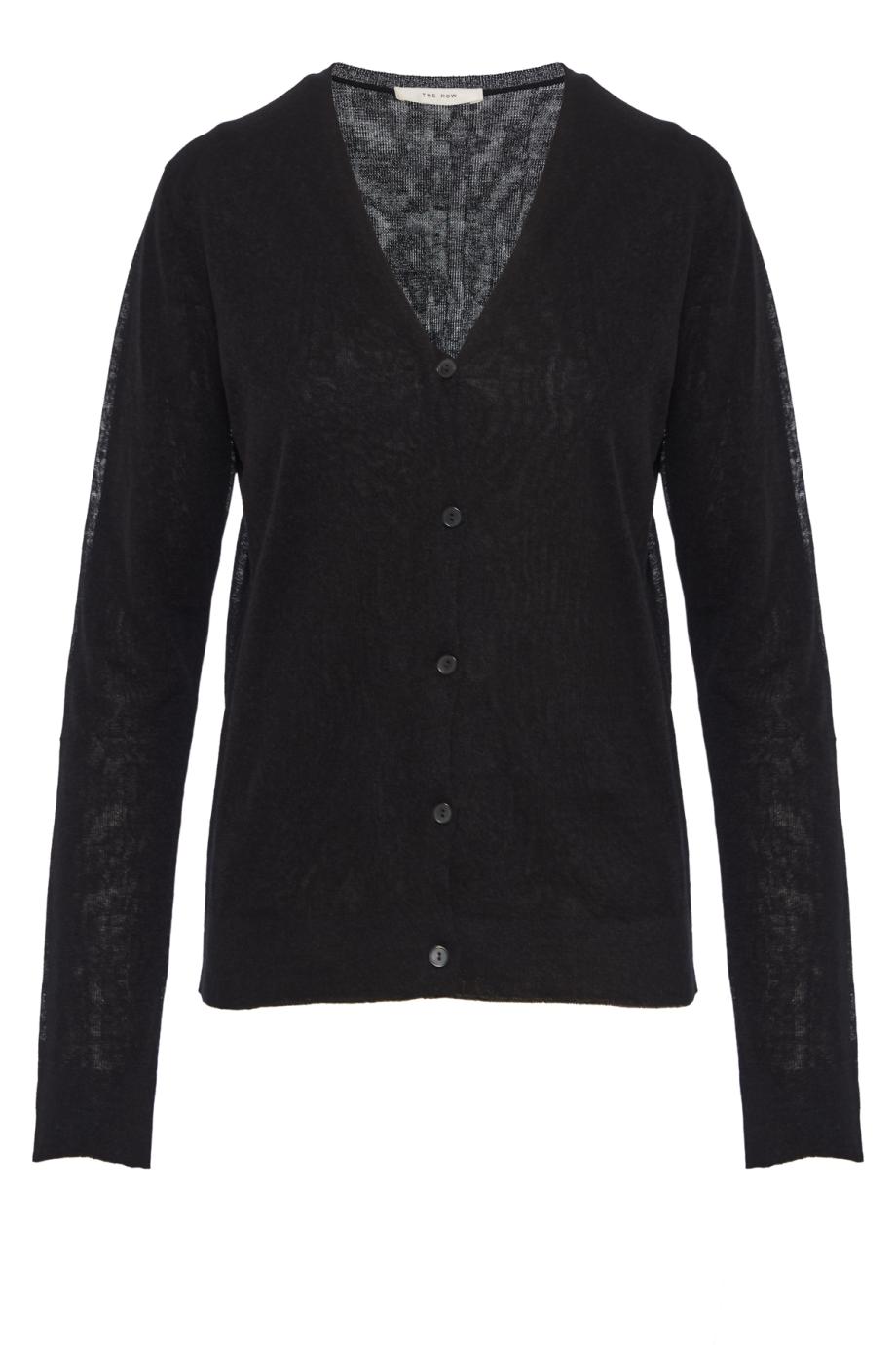 Jheel linen-blend cardigan in black 