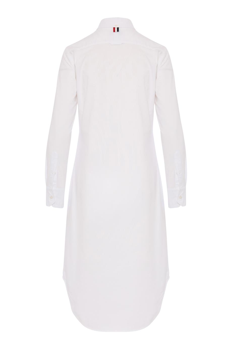 Cotton midi dress in white