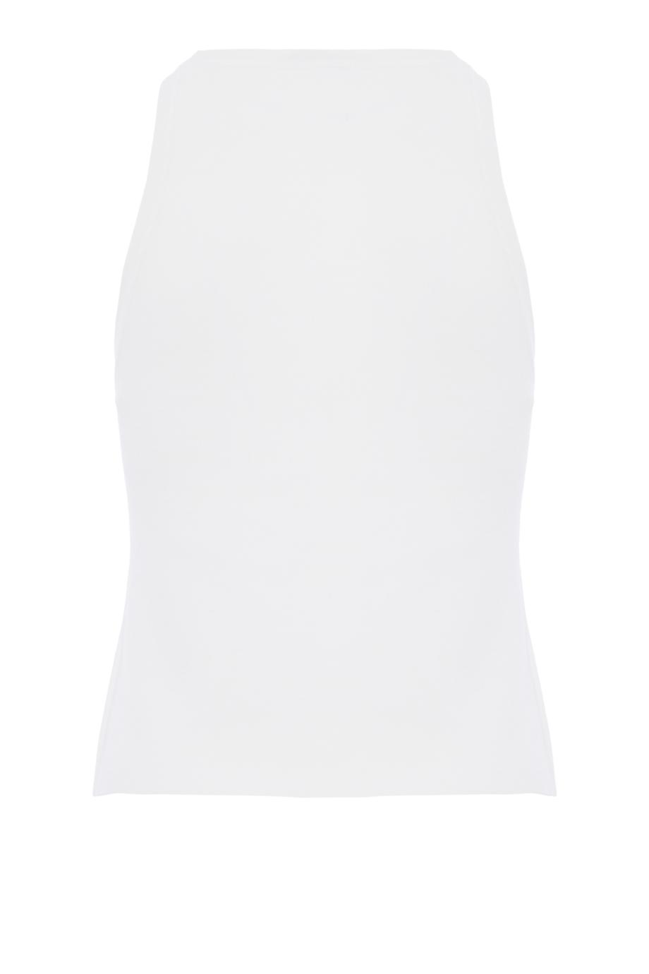 Jersey tank top in white