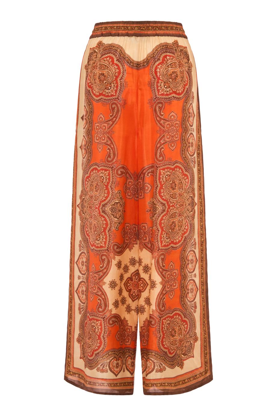 Mahon Relaxed silk pants in tangerine