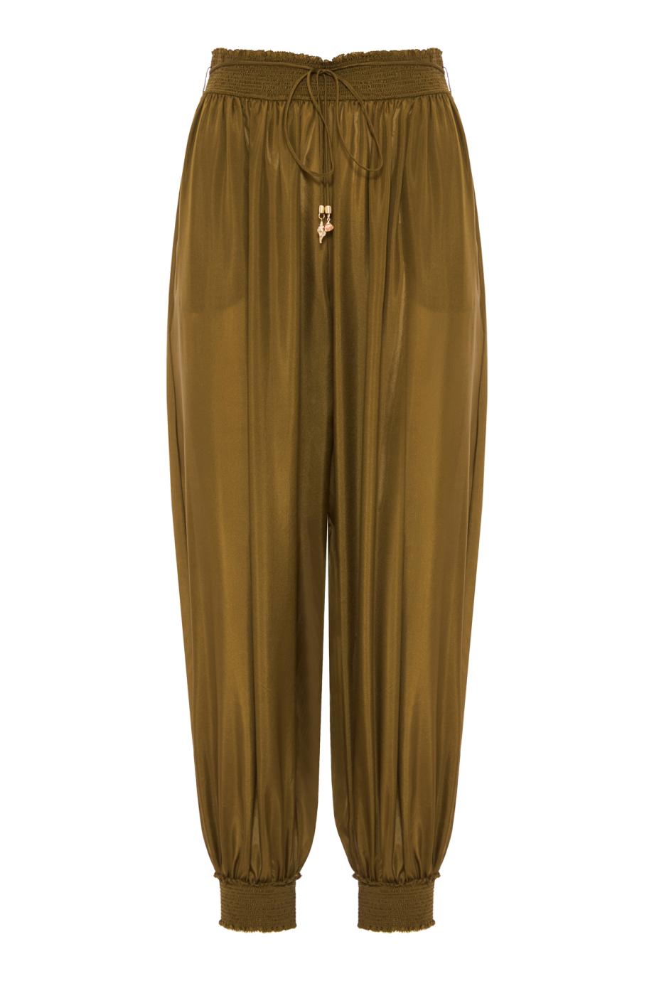 Mahon printed harem pants in olive