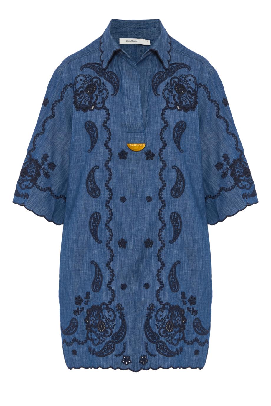 ΦΟΡΕΜΑ ASTER EMBROIDERED DENIM MINI