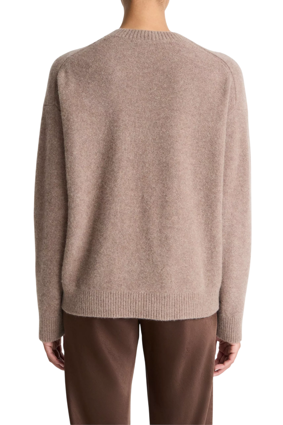 Boiled cashmere sweater in dove
