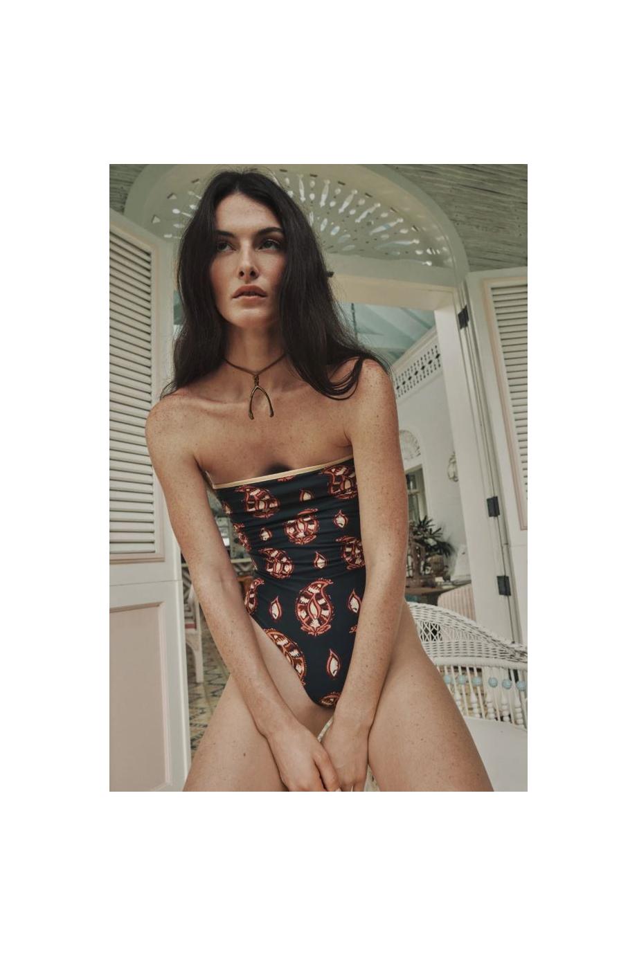 Alta Mar one-piece swimsuit in navy