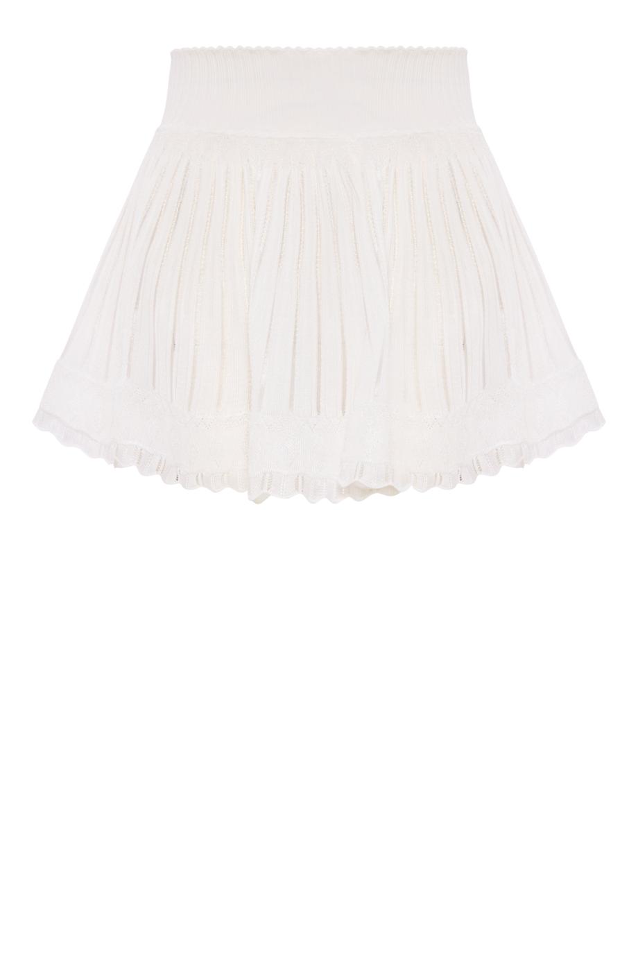 Crinoline shorts in white