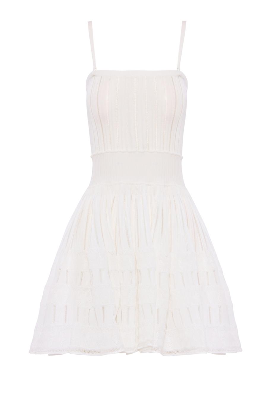 Crinoline mini dress in white