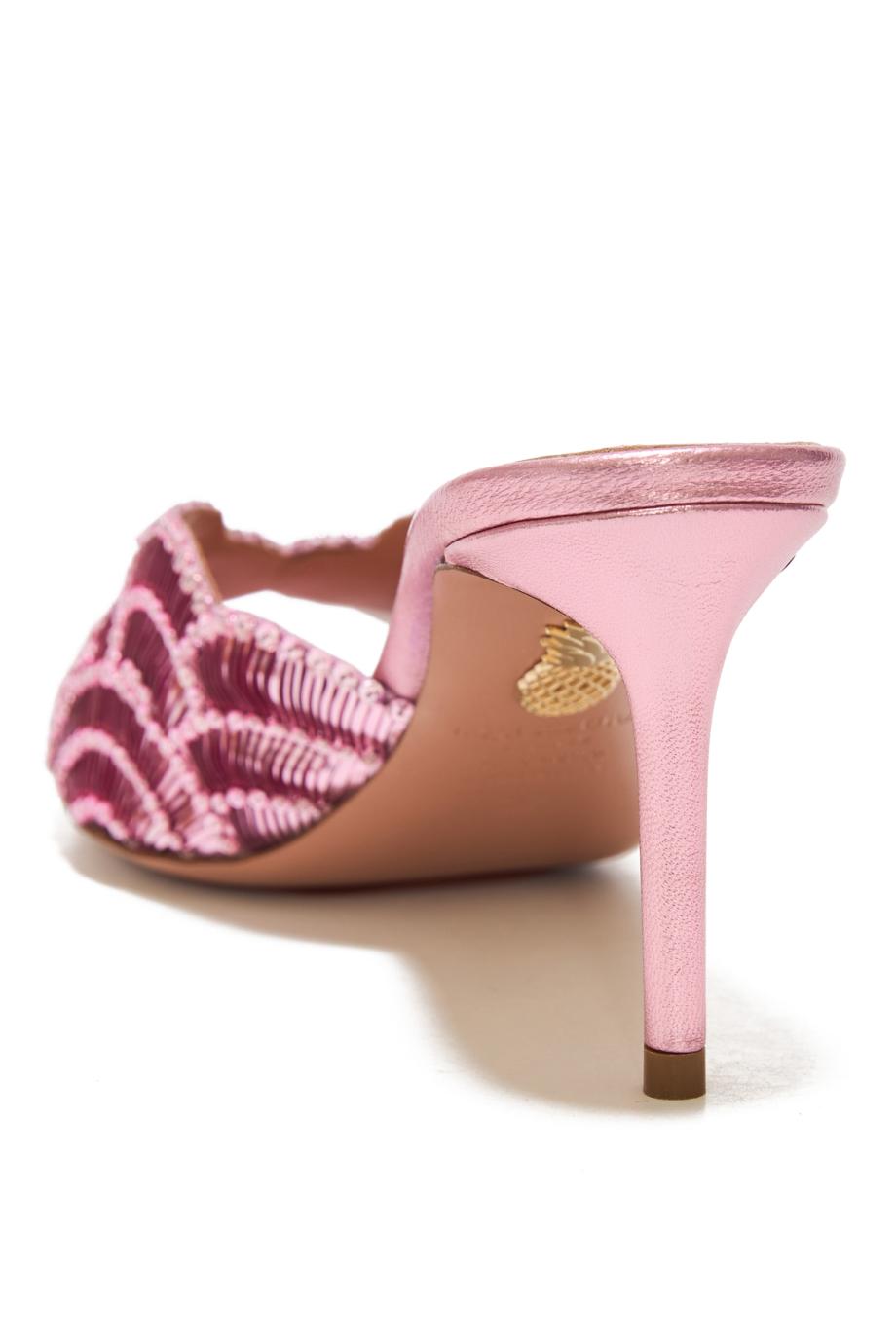 Ce Soir 75 sequin-embellished mules in pink