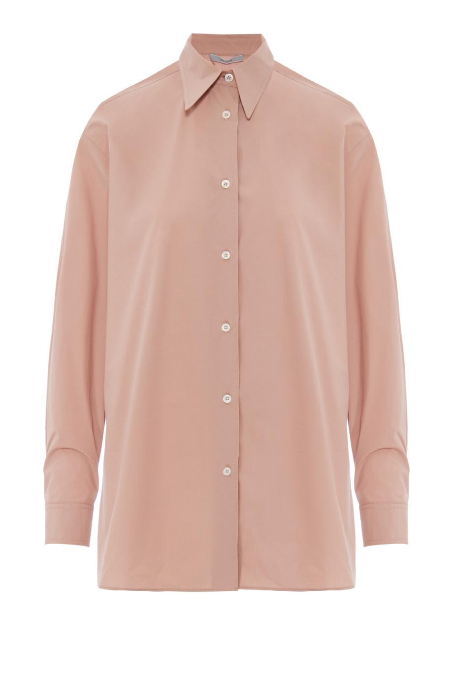 Cotton-poplin shirt in piggy