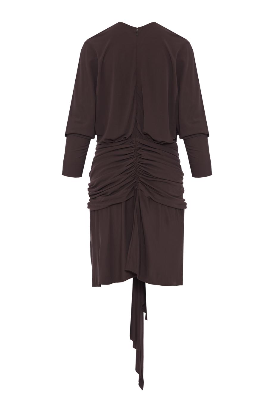 Stone draped mini dress