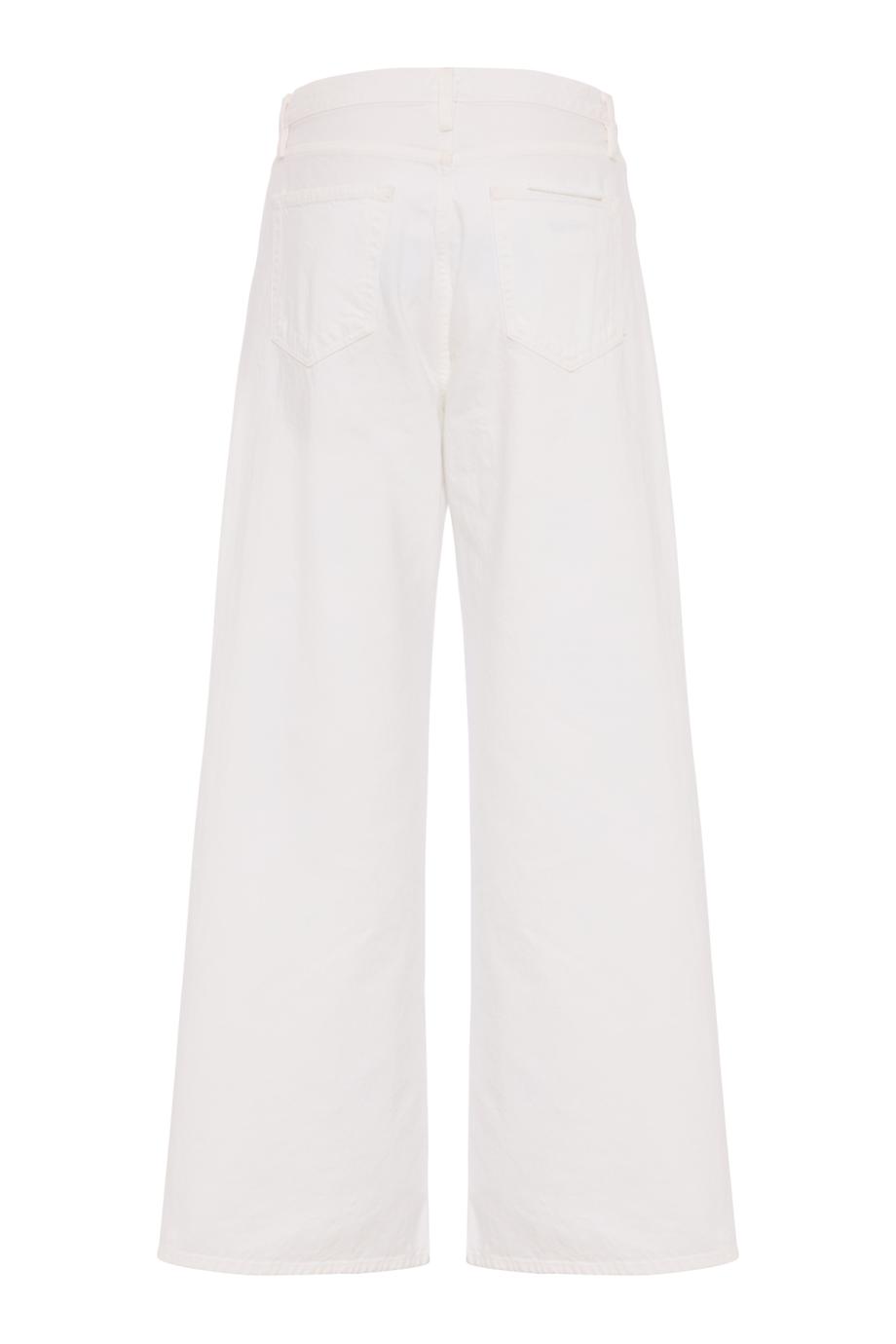 The Loose wide-leg jeans in white