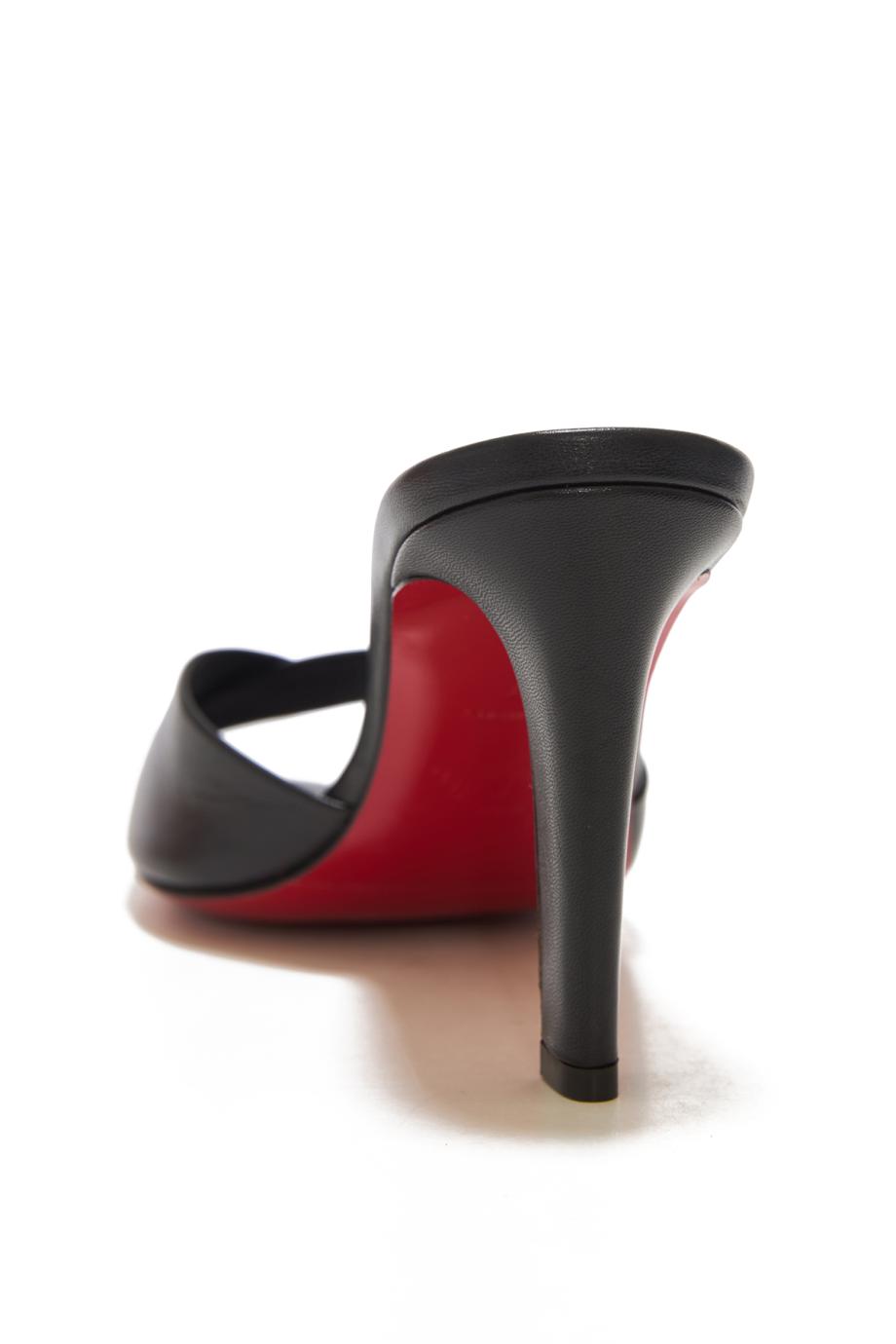 Fanny Slide 85 leather mules in black