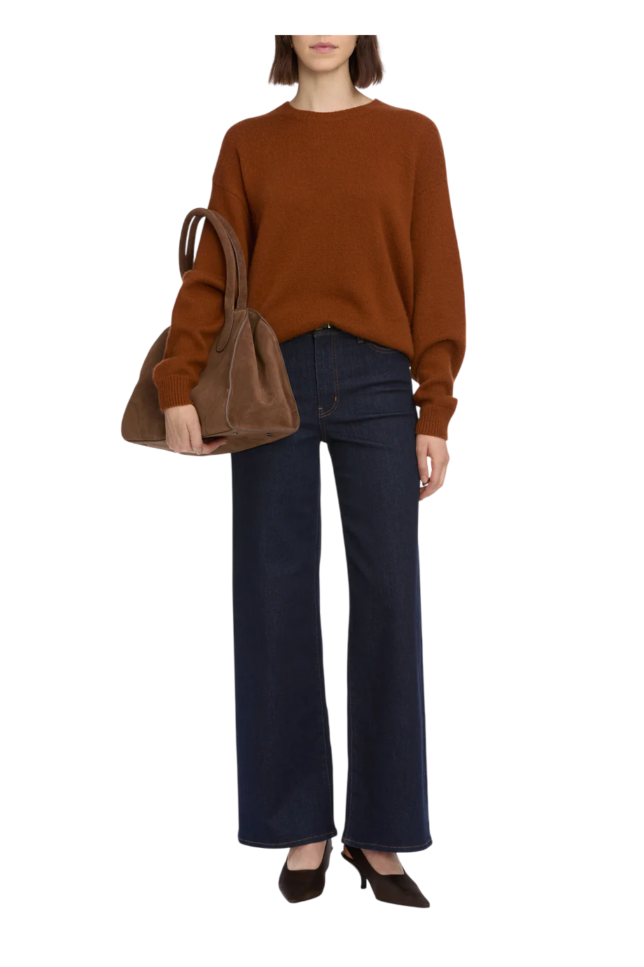 Le Slim Palazzo wide-leg jeans in rinse