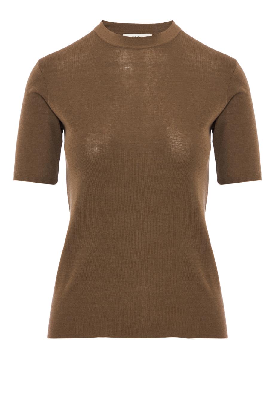 Silk top in nut brown