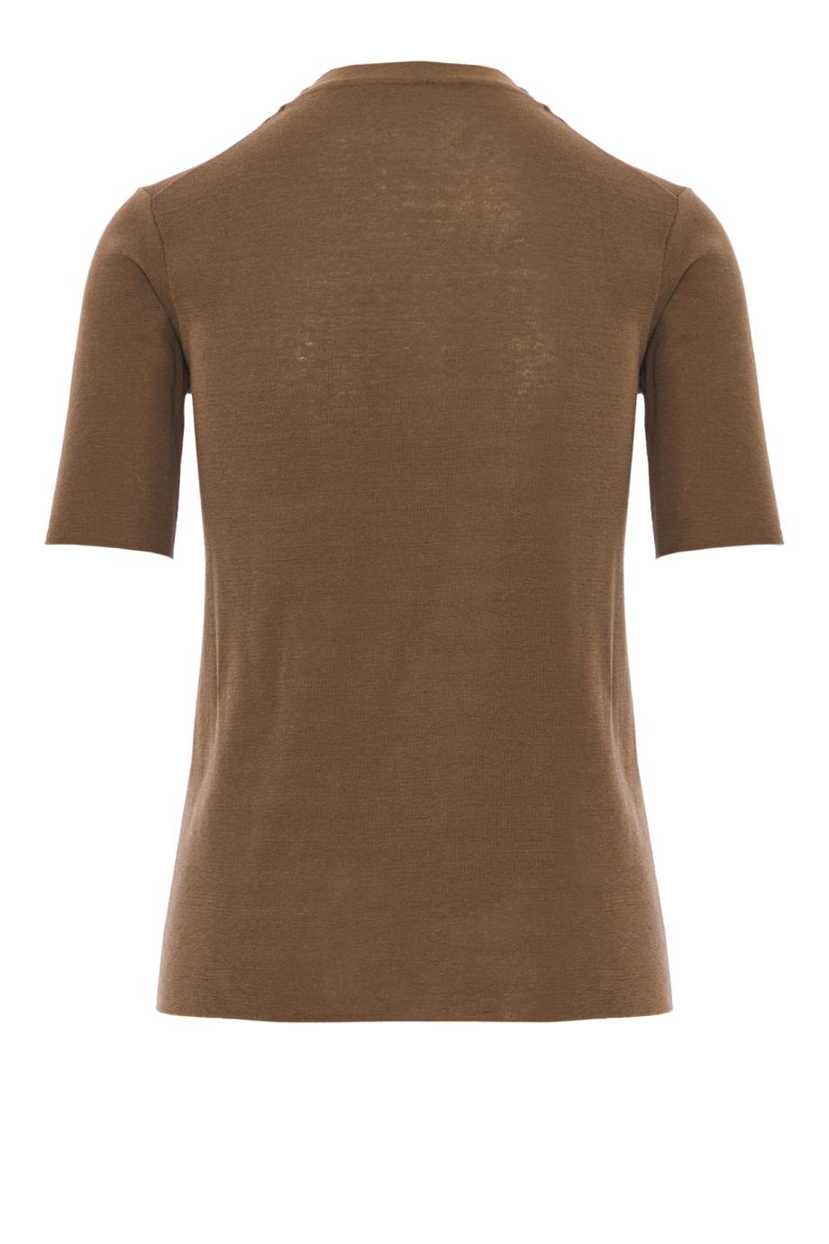 Silk top in nut brown
