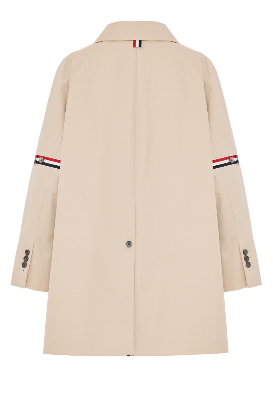 Cotton blend car coat in khaki