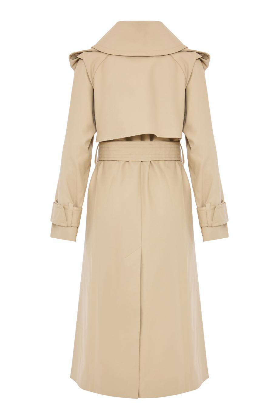 Phillipa oversized cotton trench coat in beige