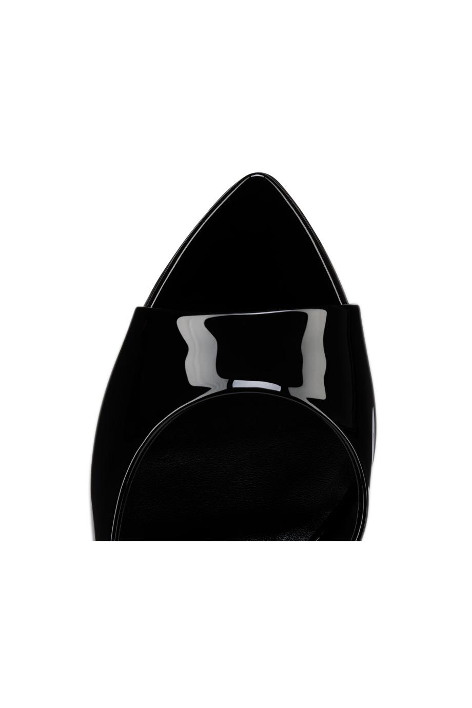 Miss Z 100 patent leather mules in black
