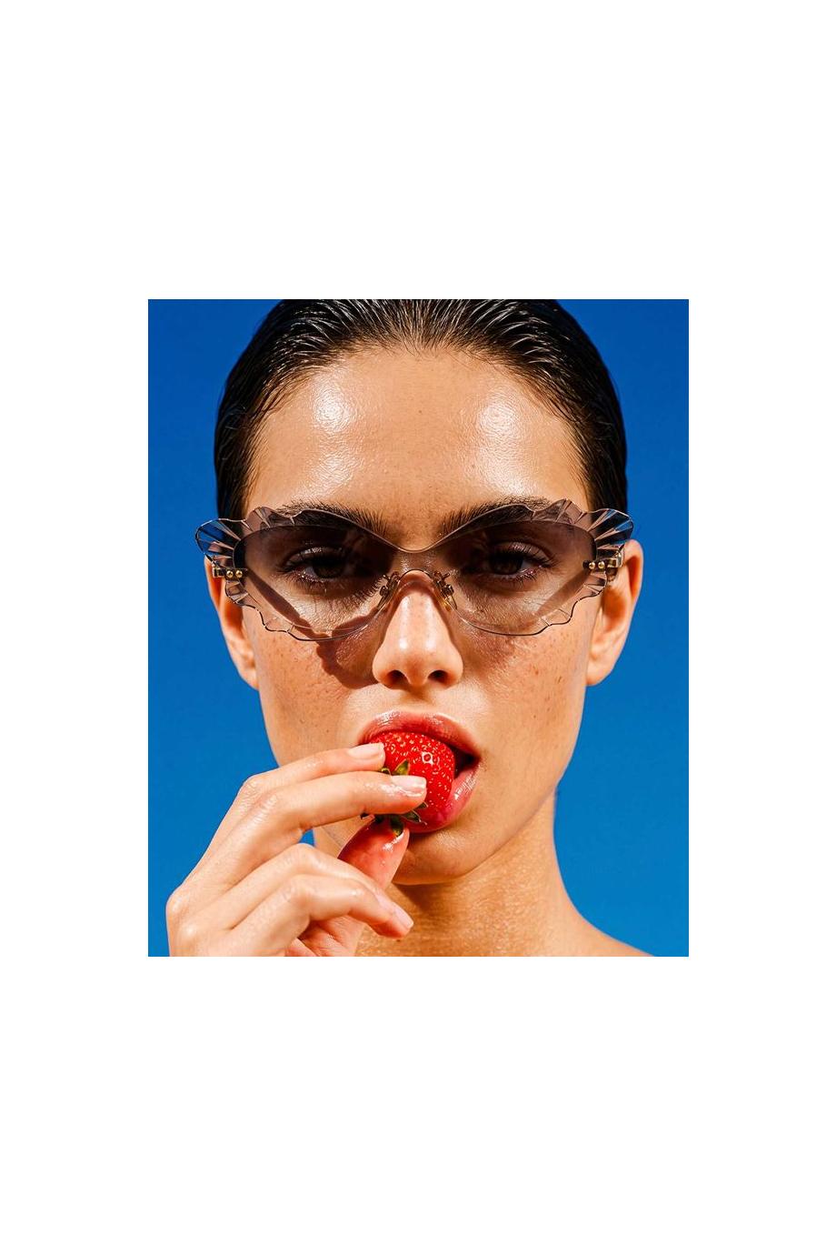 Palm Beach nylon and acetate sunglasses in black