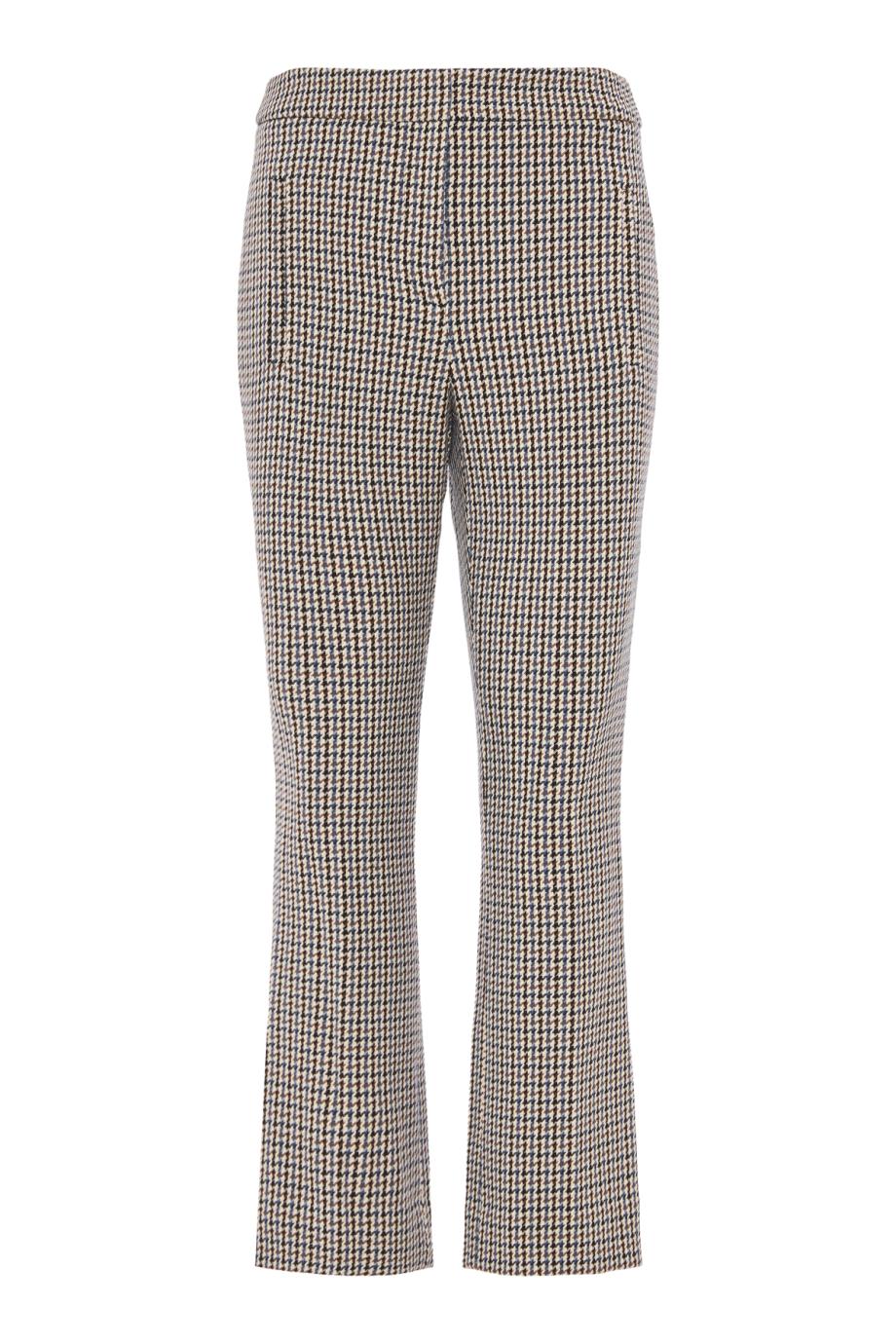 Arte houndstooth cropped pants in navy