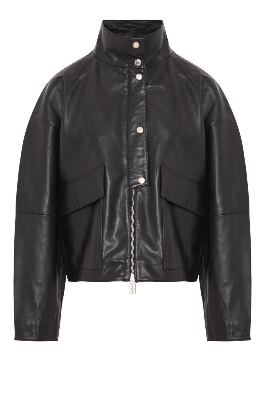Suzanne leather jacket in black