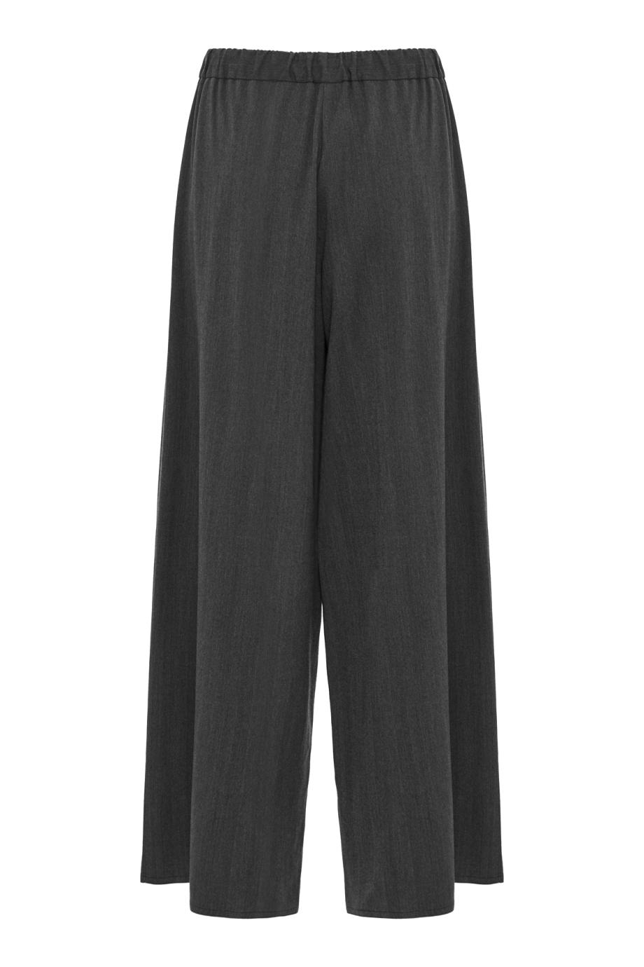 Wool and cashmere pants in charcoal