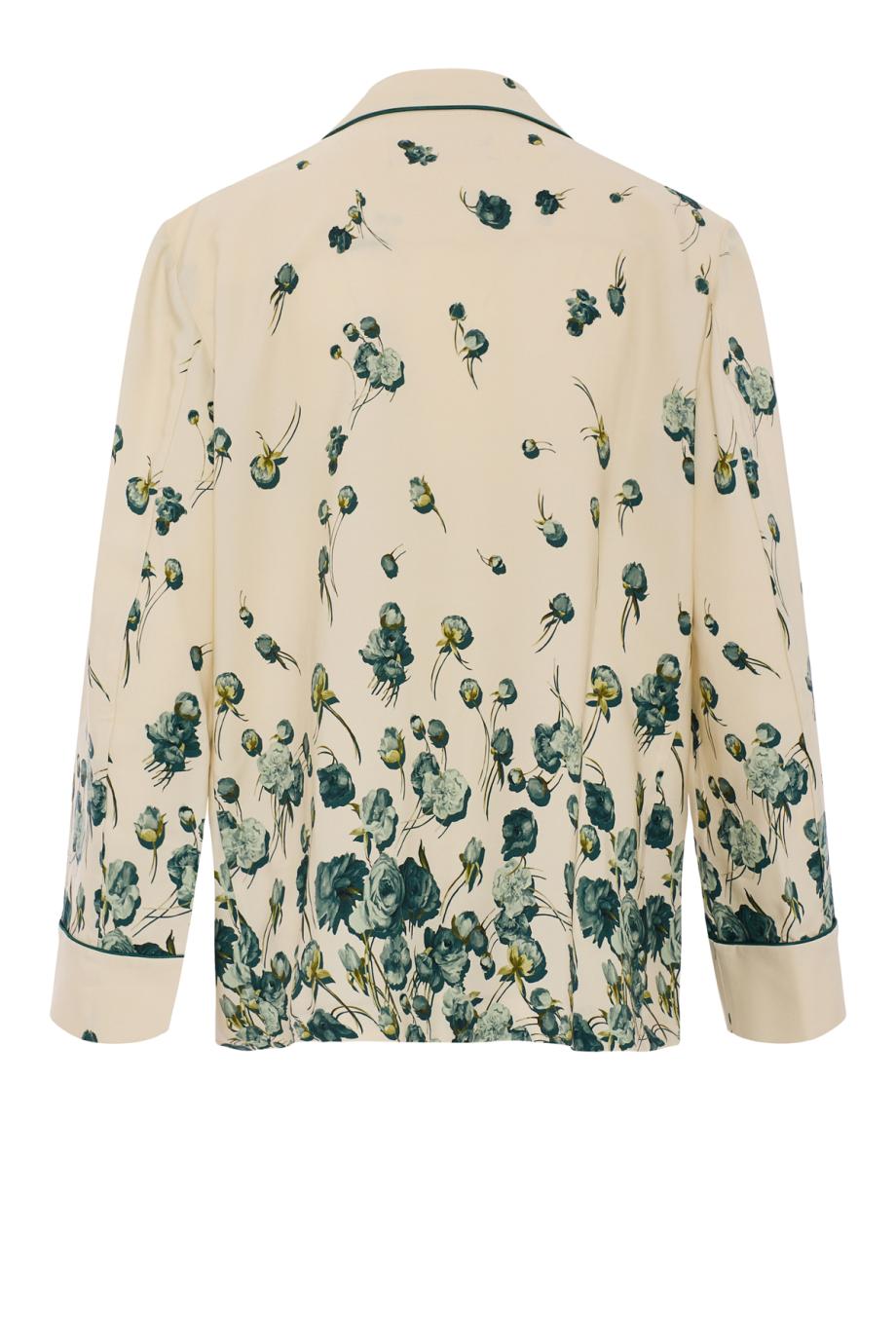 Ida viscose pajama jacket in ivory