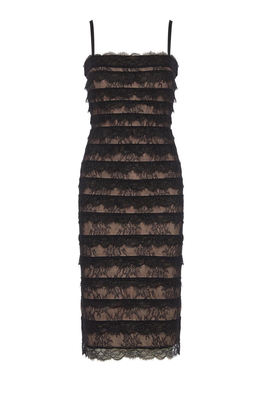 The Dara midi dress in black