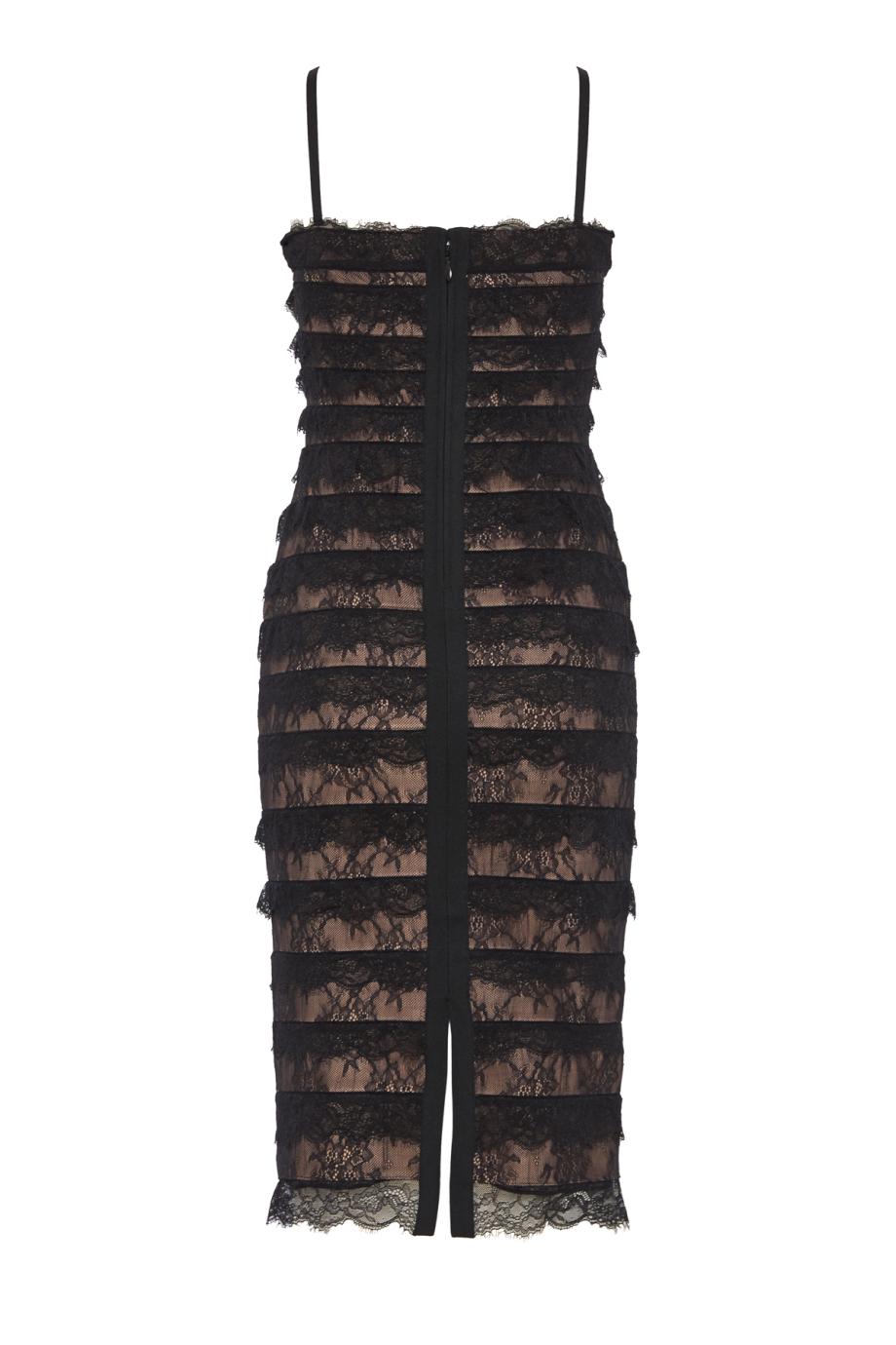 The Dara midi dress in black