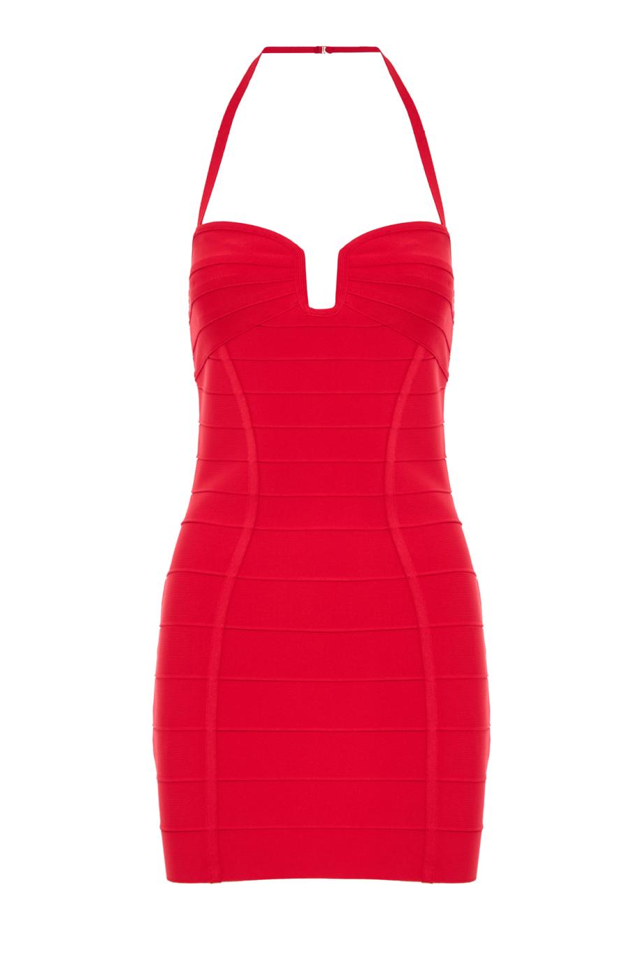 The Holly mini dress in chili